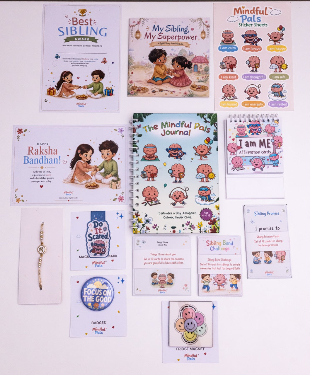 Mindfulpals Rakhi Gift Set Hamper — A Meaningful Sibling Gift