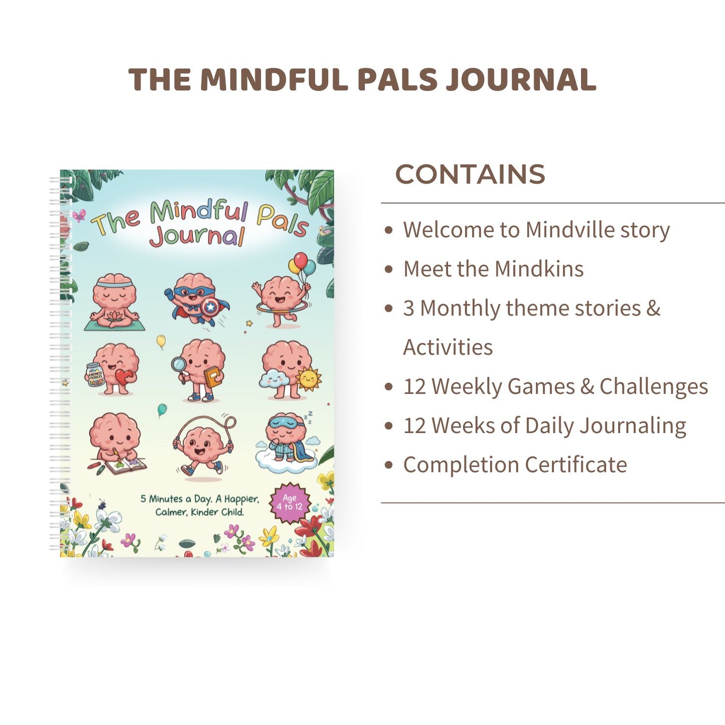The Mindful Pals Journal - A Playful Mindfulness Journal for Calm, Confident Kids