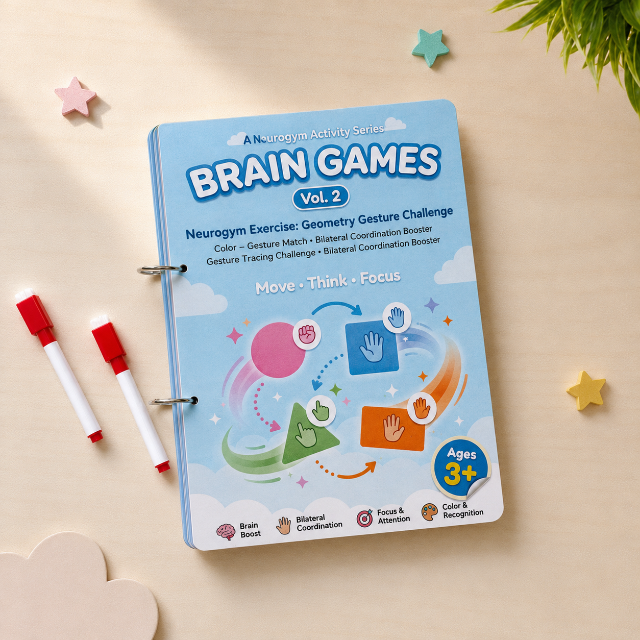 Mindfulpals Brain Games Volume 2 — Neurogym Activity Series for Kids