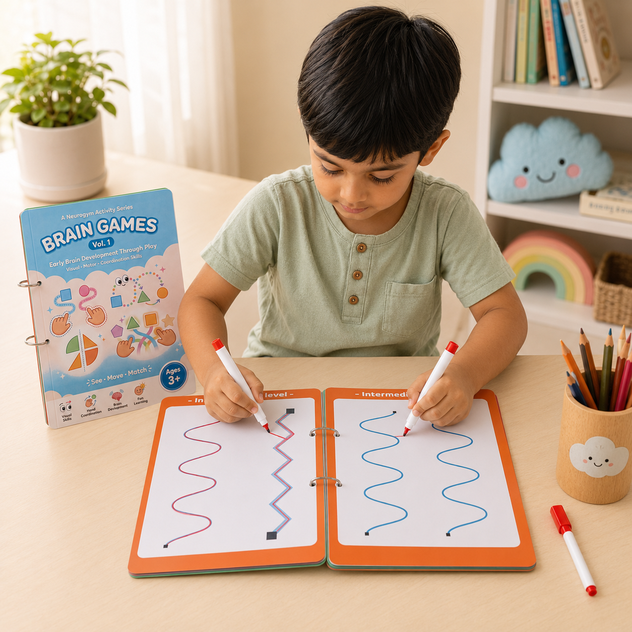 Mindfulpals Brain Games Volume 1 — Neurogym Activity Series for Kids