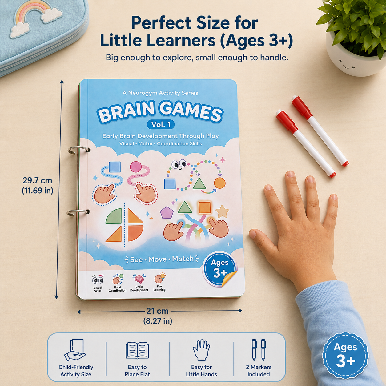 Mindfulpals Brain Games Volume 1 — Neurogym Activity Series for Kids