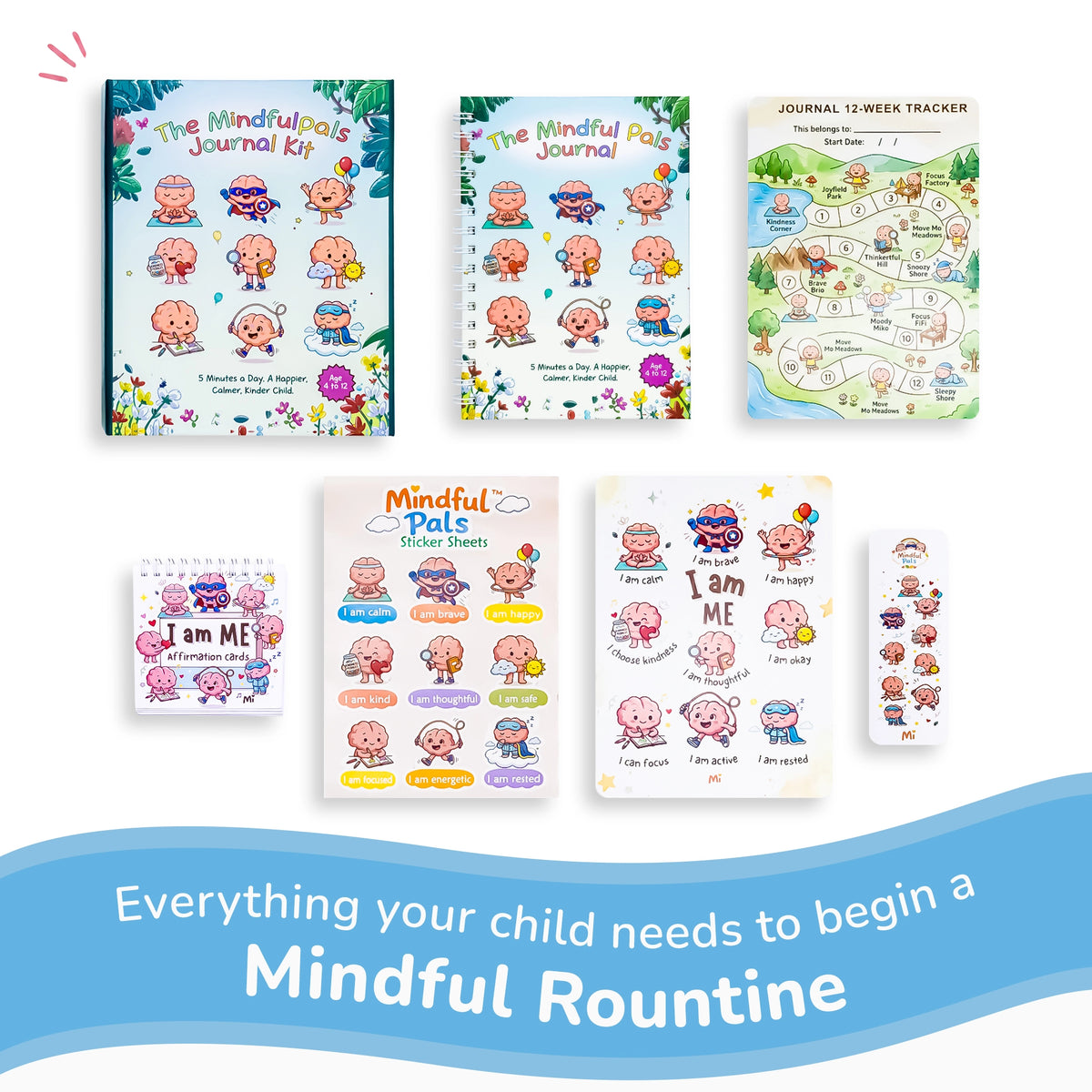 The Mindful Pals Journal Kit — A Complete Mindfulness Starter Kit for Calm, Confident Kids
