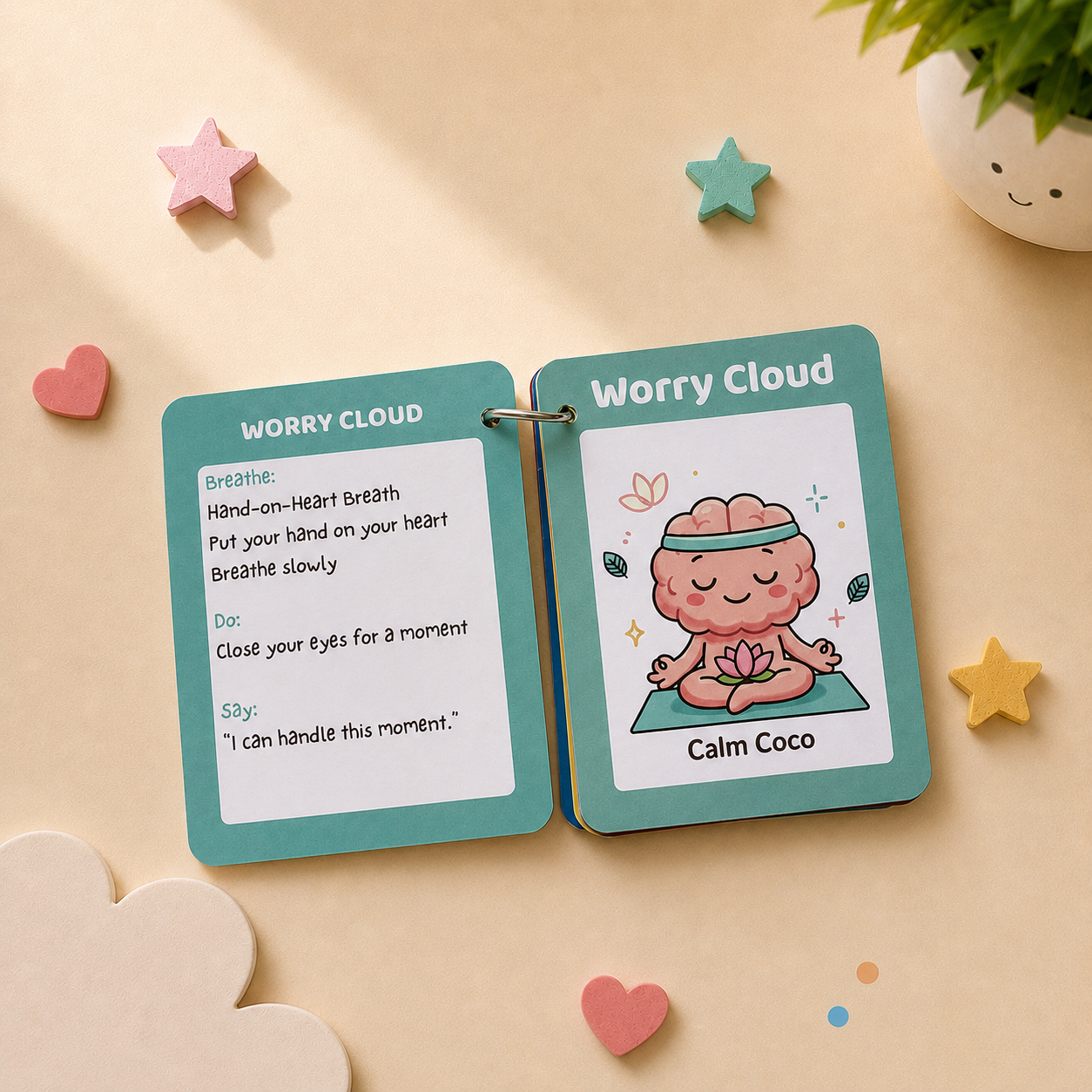 Mindfulpals Feelings Care Cards — Emotion Learning Cards for Kids