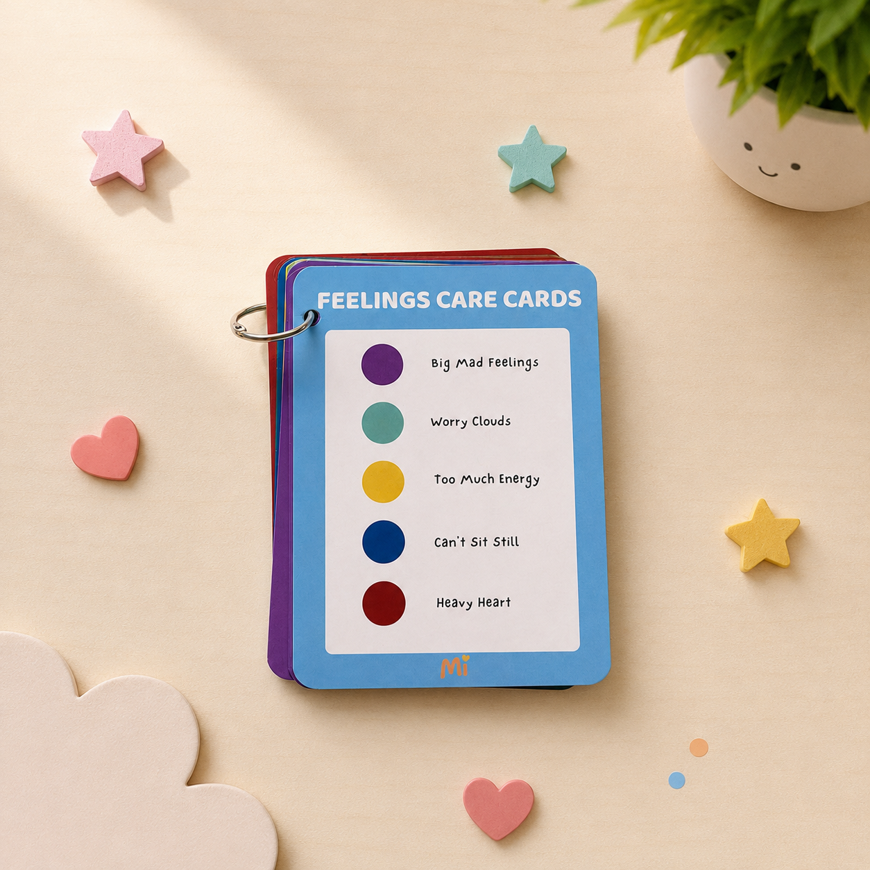 Mindfulpals Feelings Care Cards — Emotion Learning Cards for Kids