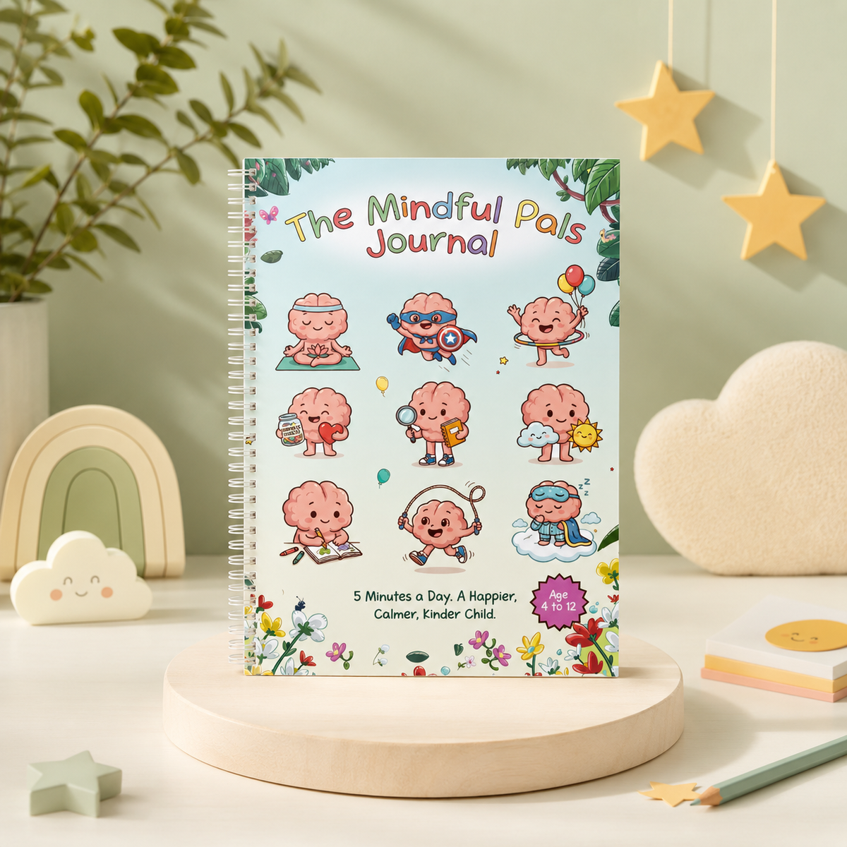 Mindful Pals Journal cover — mindfulness journal for children ages 4–12