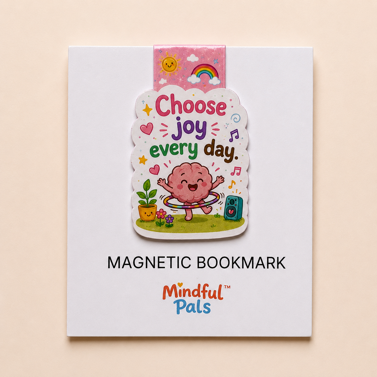 Happy Hula Choose Joy Every Day magnetic bookmark for kids