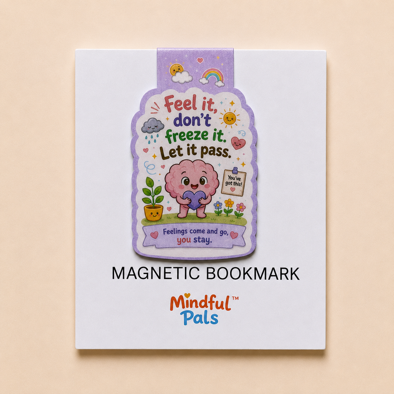 Moody Miko Feel It Don't Freeze It magnetic bookmark for kids