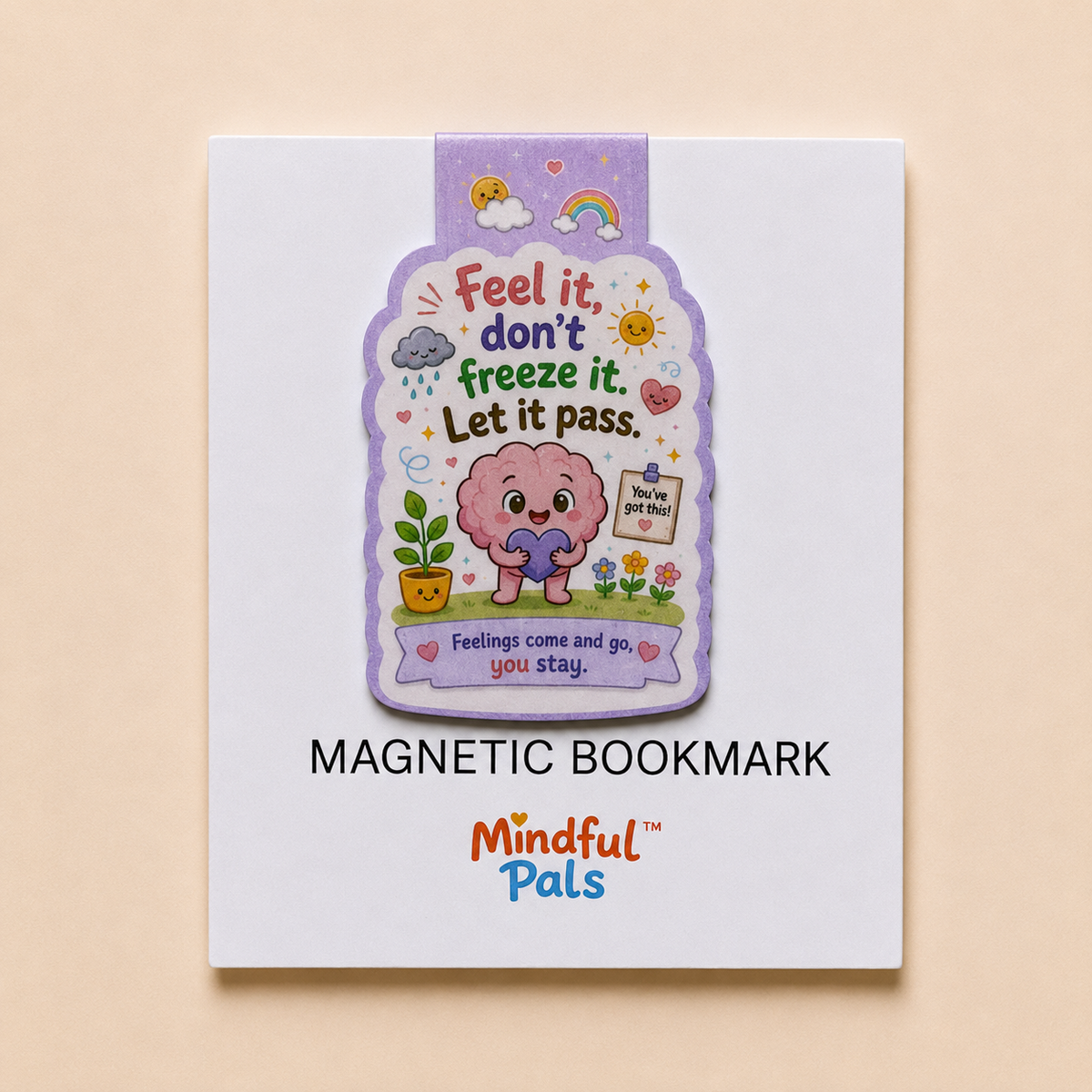 Moody Miko Feel It Don't Freeze It magnetic bookmark for kids