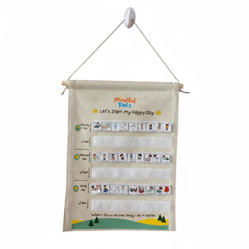 Mindfulpals Daily Routine Tracker — Kids Habit Tracker for Focus, Responsibility & Life Skills (Visual Daily Schedule Chart)